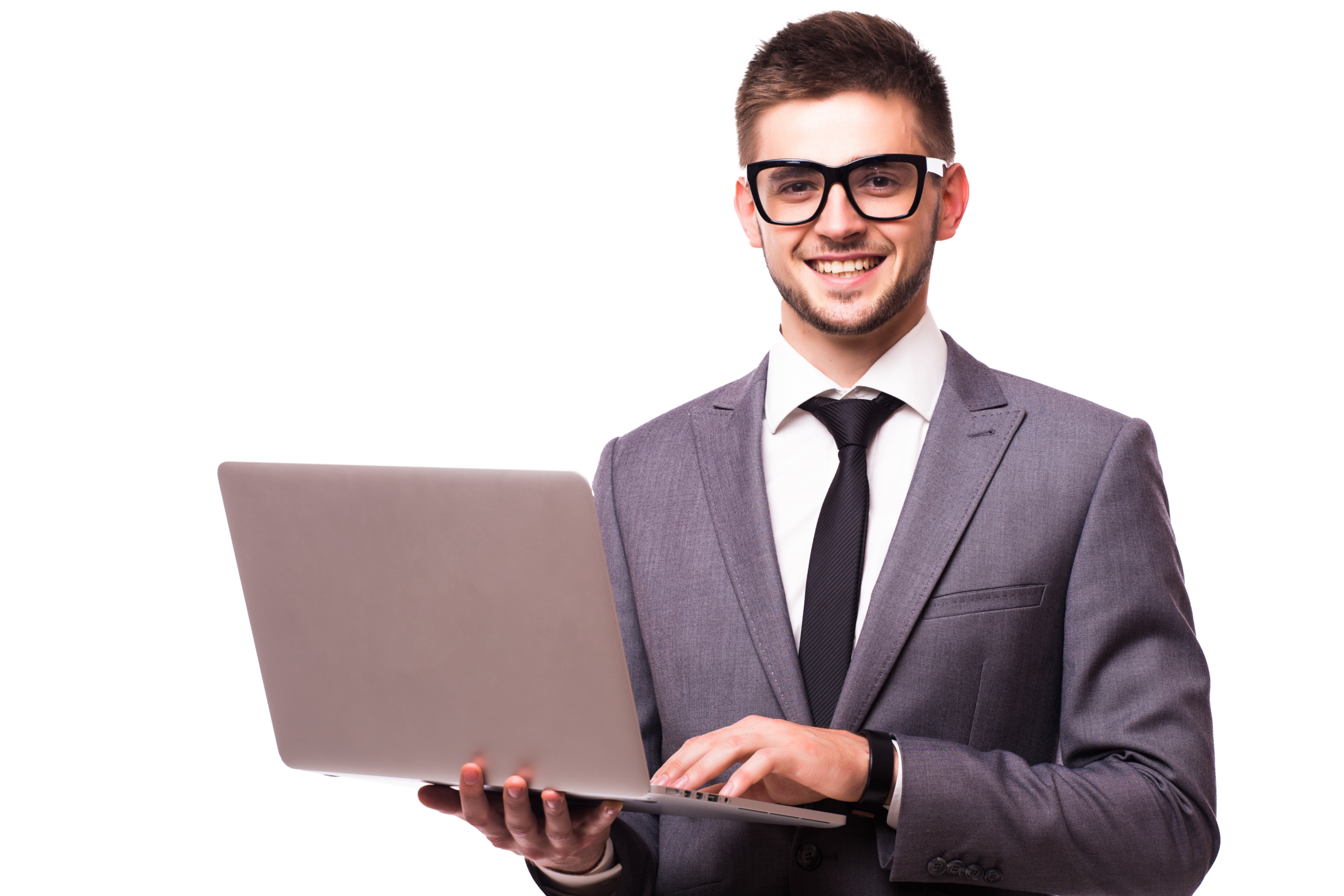 young-businessman-wearing-glasses-working-using-laptop-standing-white-background-with-confident-expression-smart-face-thinking-serious